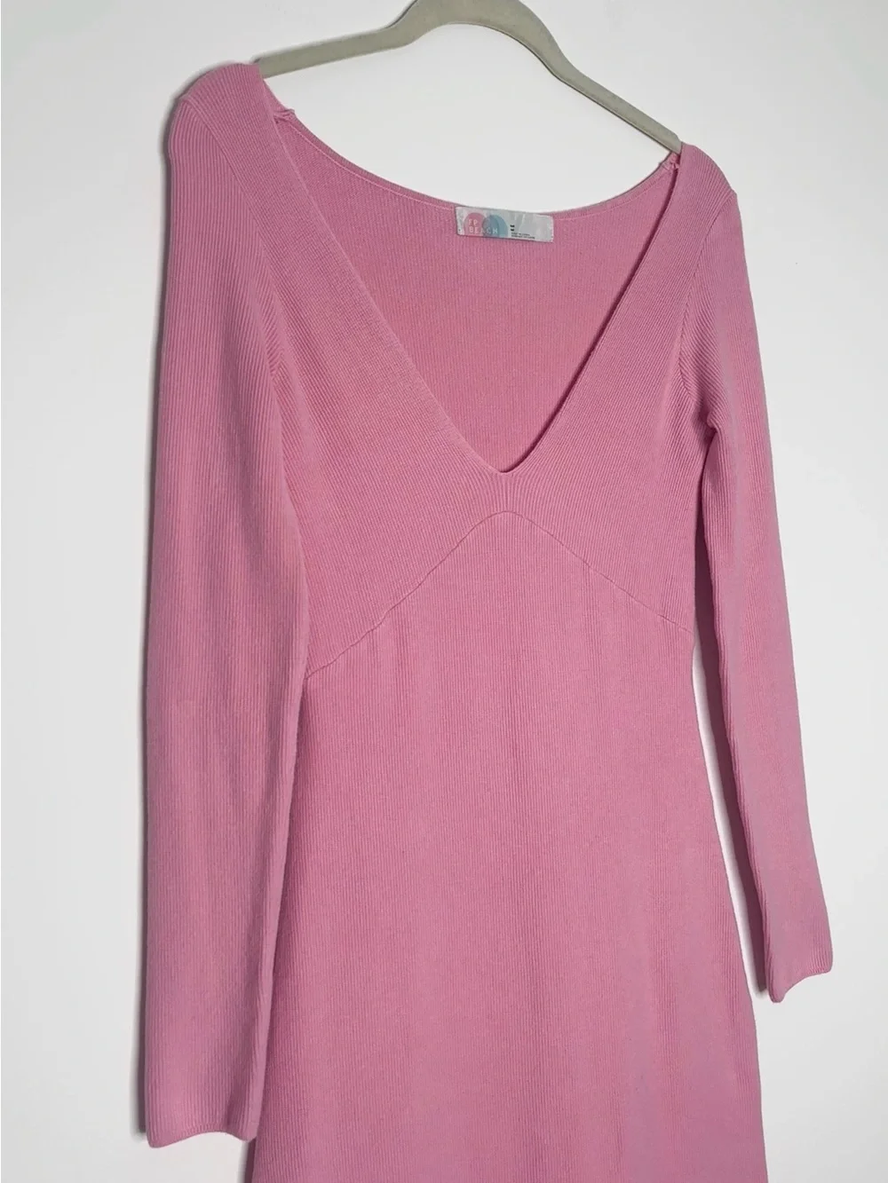 Free People Beach Trixie Maxi Bodycon Fitted Sweater Dress Stretch Cozy Chic M